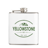 Yellowstone-Nationalpark Flachmann (Vorderseite)