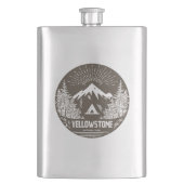 Yellowstone-Nationalpark Flachmann (Vorderseite)