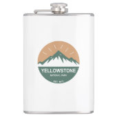 Yellowstone-Nationalpark Flachmann (Vorderseite)