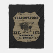 Yellowstone Nationalpark Fleecedecke (Vorderseite)