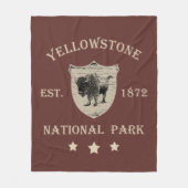 Yellowstone Nationalpark Fleecedecke (Vorderseite)