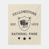 Yellowstone Nationalpark Fleecedecke (Vorderseite)