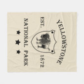 Yellowstone Nationalpark Fleecedecke (Vorderseite (Horizontal))