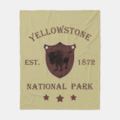 Yellowstone Nationalpark Fleecedecke (Vorderseite)