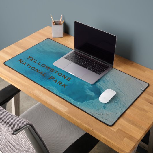Yellowstone Nationalpark Foto Blue Hot Springs Schreibtischunterlage (Büro 2)