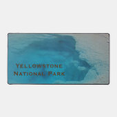 Yellowstone Nationalpark Foto Blue Hot Springs Schreibtischunterlage (Vorderseite)