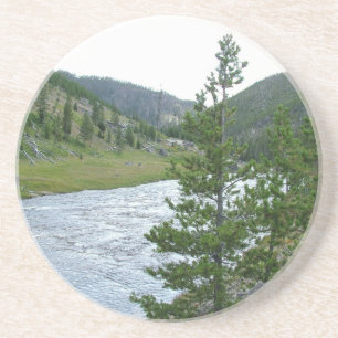 Yellowstone Nationalpark Fotografie. Sandstein Untersetzer