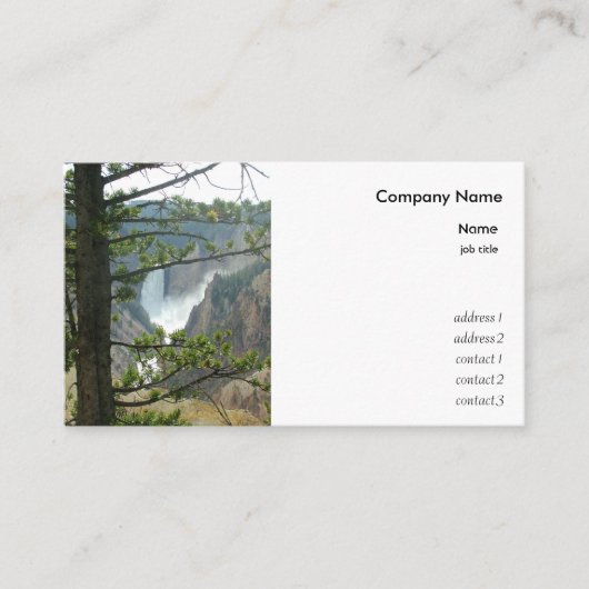 Yellowstone Nationalpark Fotografie Visitenkarte (Vorderseite)