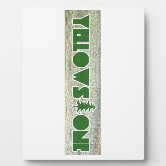 Yellowstone-Nationalpark Fotoplatte (Vorderseite)