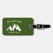 Yellowstone-Nationalpark Gepäckanhänger (Vorderseite horizontal)