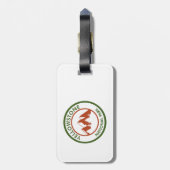 Yellowstone-Nationalpark Gepäckanhänger (Rückseite vertikal)