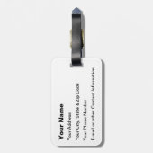 Yellowstone-Nationalpark Gepäckanhänger (Rückseite vertikal)