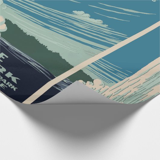 Yellowstone-Nationalpark Geschenkpapier (Ecke)