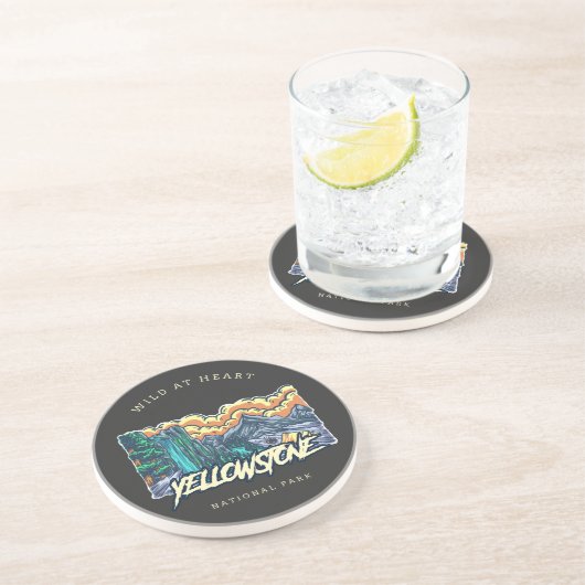 Yellowstone-Nationalpark Getränkeuntersetzer (Seite)