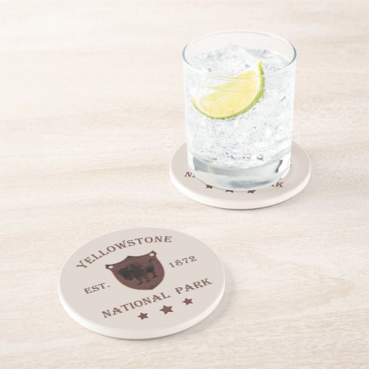 Yellowstone Nationalpark Getränkeuntersetzer (Seite)