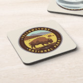 Yellowstone-Nationalpark Getränkeuntersetzer (Linke Seite)