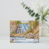 Yellowstone Nationalpark - Gibbon Falls Postkarte (Stehend Vorderseite)
