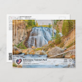 Yellowstone Nationalpark - Gibbon Falls Postkarte (Vorne/Hinten)