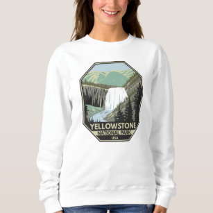 Yellowstone Nationalpark Gibbon Falls Vintag Sweatshirt