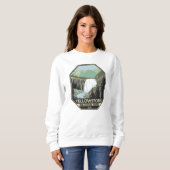 Yellowstone Nationalpark Gibbon Falls Vintag Sweatshirt (Vorne ganz)