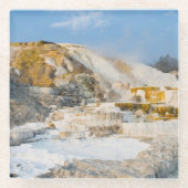 Yellowstone Nationalpark Glasuntersetzer (Vorderseite)