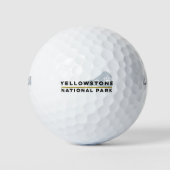 Yellowstone-Nationalpark Golfball (Vorderseite)