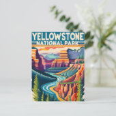 Yellowstone Nationalpark Grand Canyon Feiertagspostkarte (Stehend Vorderseite)