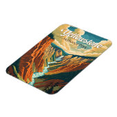 Yellowstone Nationalpark Grand Canyon Magnet (Linke Seite)