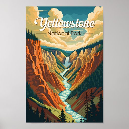 Yellowstone Nationalpark Grand Canyon Poster (Vorne)
