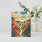 Yellowstone Nationalpark Grand Canyon Postkarte (Stehend Vorderseite)