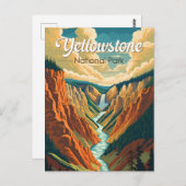 Yellowstone Nationalpark Grand Canyon Postkarte (Vorne/Hinten)