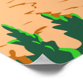 Yellowstone Nationalpark Grand Prisma Spring Poster (Ecke)