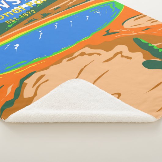 Yellowstone Nationalpark Grand Prisma Spring Sherpadecke (3/4)