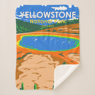 Yellowstone Nationalpark Grand Prisma Spring Sherpadecke