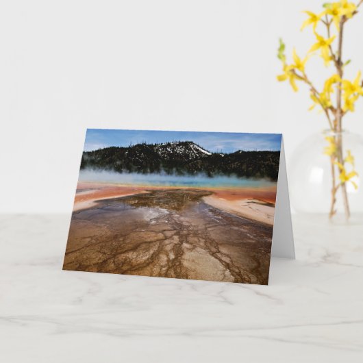 YELLOWSTONE NATIONALPARK, GROSSARTIGES KARTE (Gelbe Blume)