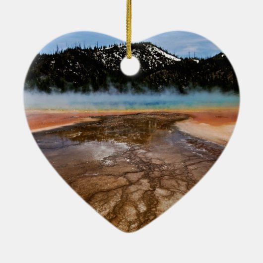 YELLOWSTONE NATIONALPARK, GROSSARTIGES KERAMIK ORNAMENT (Hinten)