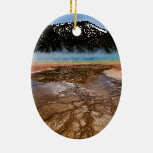 YELLOWSTONE NATIONALPARK, GROSSARTIGES KERAMIKORNAMENT (Hinten)