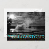 Yellowstone Nationalpark Große Fontäne Geyser Postkarte (Vorne/Hinten)