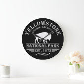 Yellowstone Nationalpark Große Wanduhr (Zuhause)