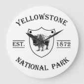 Yellowstone Nationalpark Große Wanduhr (Vorderseite)