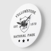 Yellowstone Nationalpark Große Wanduhr (Winkel)