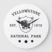 Yellowstone Nationalpark Große Wanduhr (Vorderseite)