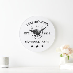 Yellowstone Nationalpark Große Wanduhr