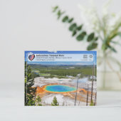 Yellowstone Nationalpark - Großer Prismatischer Fr Postkarte (Stehend Vorderseite)