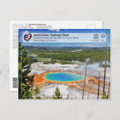 Yellowstone Nationalpark - Großer Prismatischer Fr Postkarte (Vorne/Hinten)