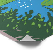 Yellowstone Nationalpark Hayden Tal Vintag Poster (Ecke)