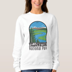 Yellowstone Nationalpark Hayden Tal Vintag Sweatshirt