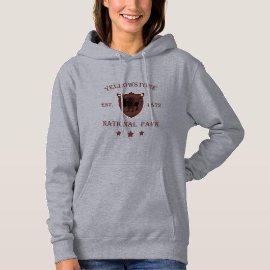 Yellowstone Nationalpark Hoodie (Vorderseite)