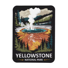 Yellowstone Nationalpark Hot Spring Magnet