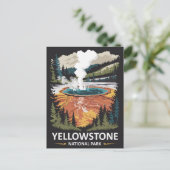 Yellowstone Nationalpark Hot Spring Postkarte (Stehend Vorderseite)